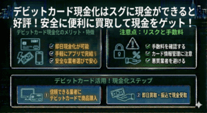 デビットカード現金化はスグに現金ができると好評！安全に便利に買取して現金をゲット！