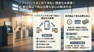 ソフトバンクまとめて支払い現金化の真実！即日振込で急な出費も安心の解決方法