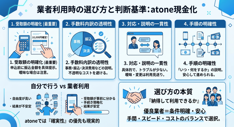atone現金化の選び方