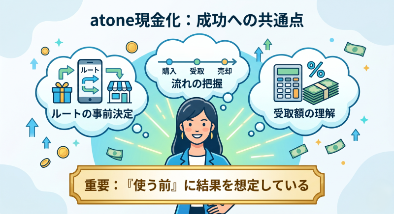 atone現金化の成功パターン