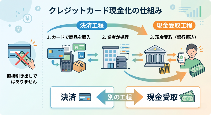 クレジットカード現金化の仕組み