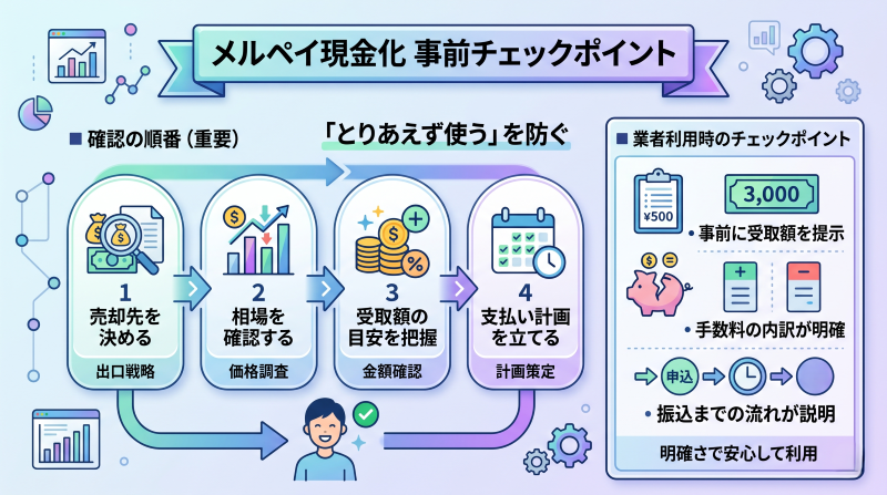 メルペイ現金化のチェックポイント