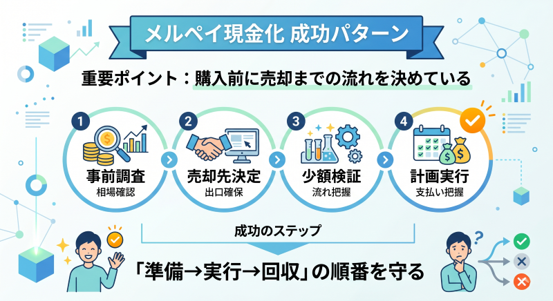メルペイ現金化の成功パターン