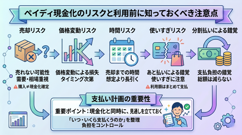 ペイディ現金化のリスク