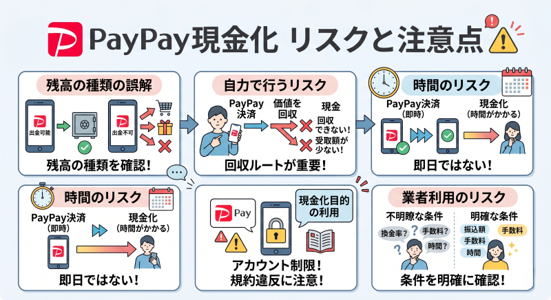 PayPay現金化のリスクと注意点