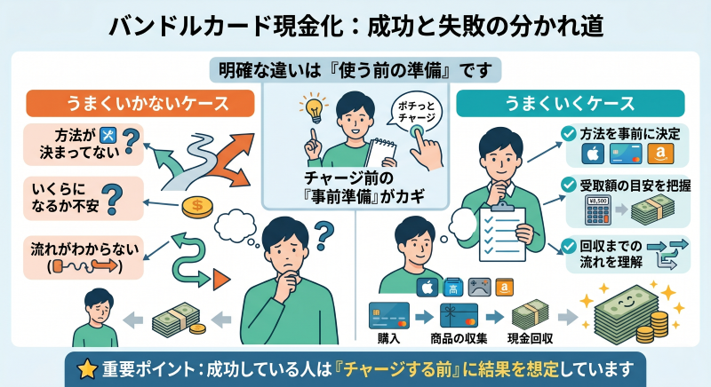 バンドルカード現金化を成功させるには